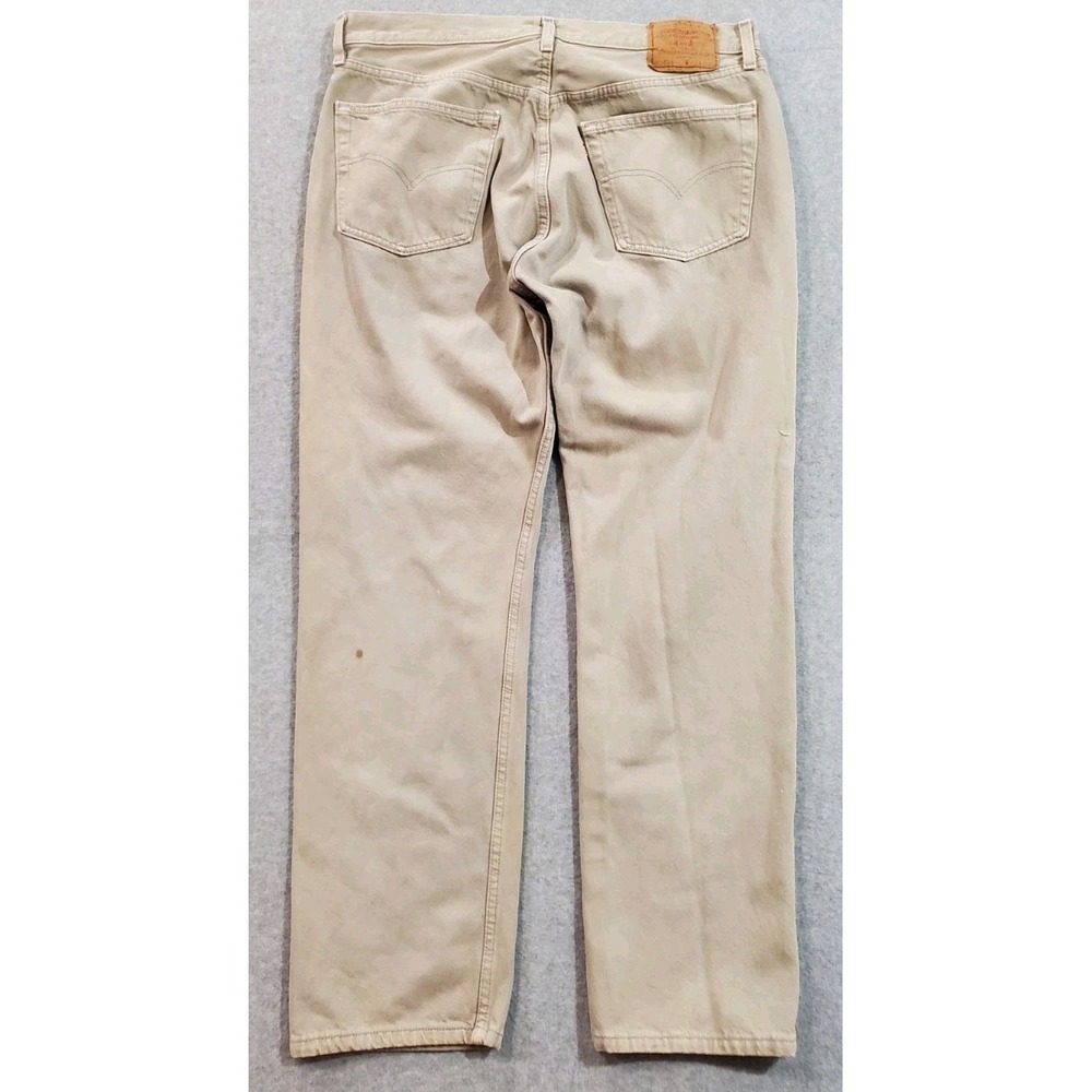 Vintage‎ Levis 511 Mens Beige Jeans 38x32 Y2K - Picture 2 of 16